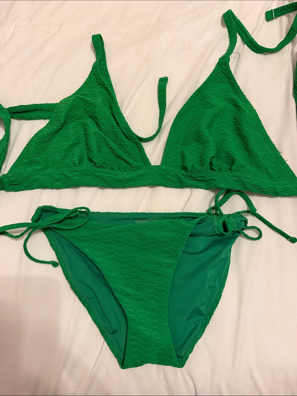 Victoria's Secret Emerald Green Triangle Tie-Side Bikini